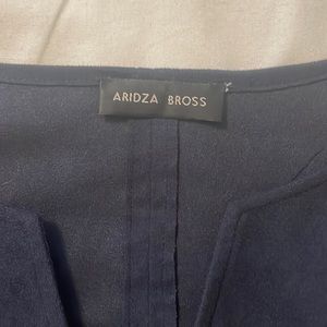 Aridza Bross Navy Suede Robe (short)